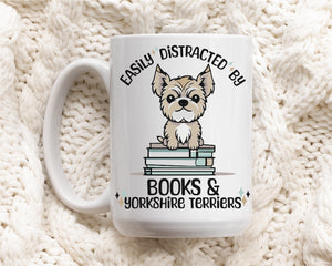 Books & Yorkshire Terriers Coffee Mug