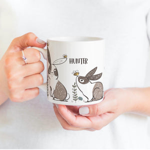 Easter Rabbit Personalised Mug - Happy Joy Decor