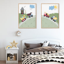 Load image into Gallery viewer, Construction Truck Instant Download - Kids Bedroom Nursery Printables - Happy Joy Decor
