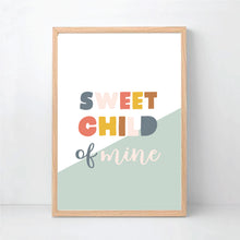 Load image into Gallery viewer, Sweet child of mine printable - kids neutral printables - Happy Joy Decor
