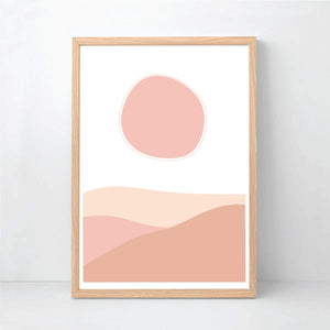 Earthy Abstract Sunset Printable Set - Happy Joy Decor