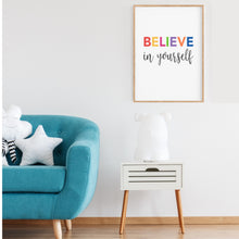 Load image into Gallery viewer, I Believe Printable Wall Art - Kids Neutral Prints - Happy Joy Decor
