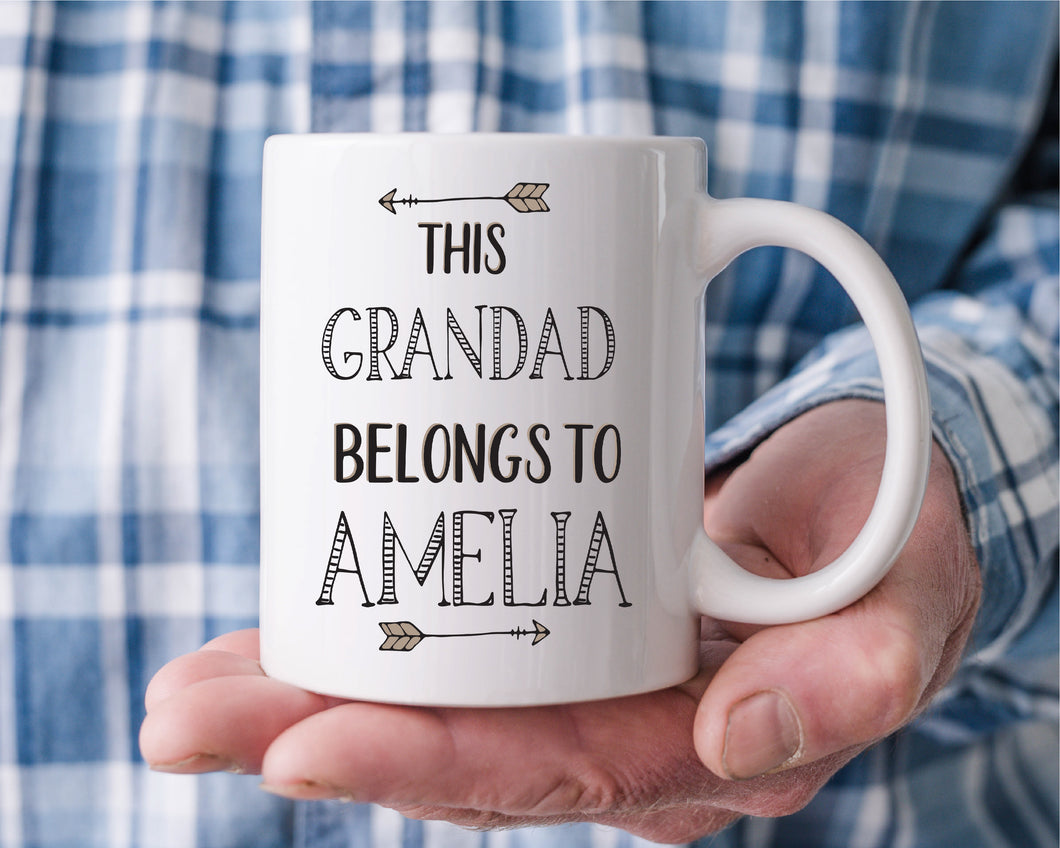 Belongs To Personalised Mug For Grandad - Fathers Day Gifts - Happy Joy Decor