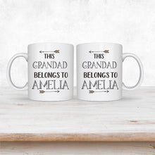 Load image into Gallery viewer, Belongs To Personalised Mug For Grandad - Fathers Day Gifts - Happy Joy Decor
