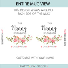 Load image into Gallery viewer, Belongs To Floral Personalised Mug

