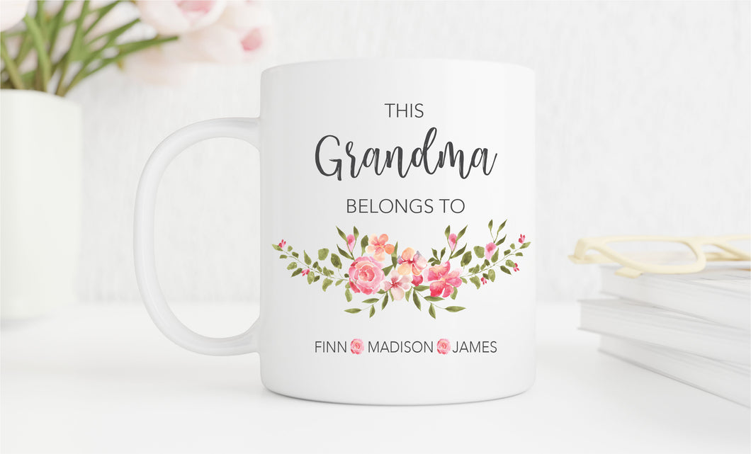 Belongs To Personalised Mug For Grandma - Happy Joy Decor