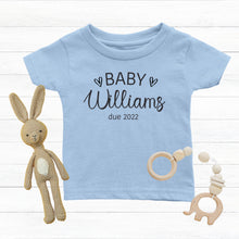 Load image into Gallery viewer, Personalised Baby Announcement Personalised Tshirt - Happy Joy Decor
