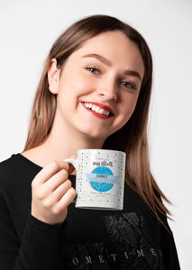 Blue Doughnut Teacher Personalised Mug - Happy Joy Decor