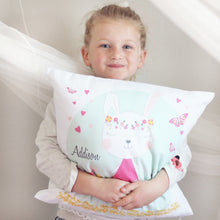 Load image into Gallery viewer, Butterfly Bunny Personalised Cushion
