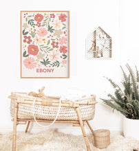 Load image into Gallery viewer, Personalised Boho Flower Market Print - Happy Joy Decor
