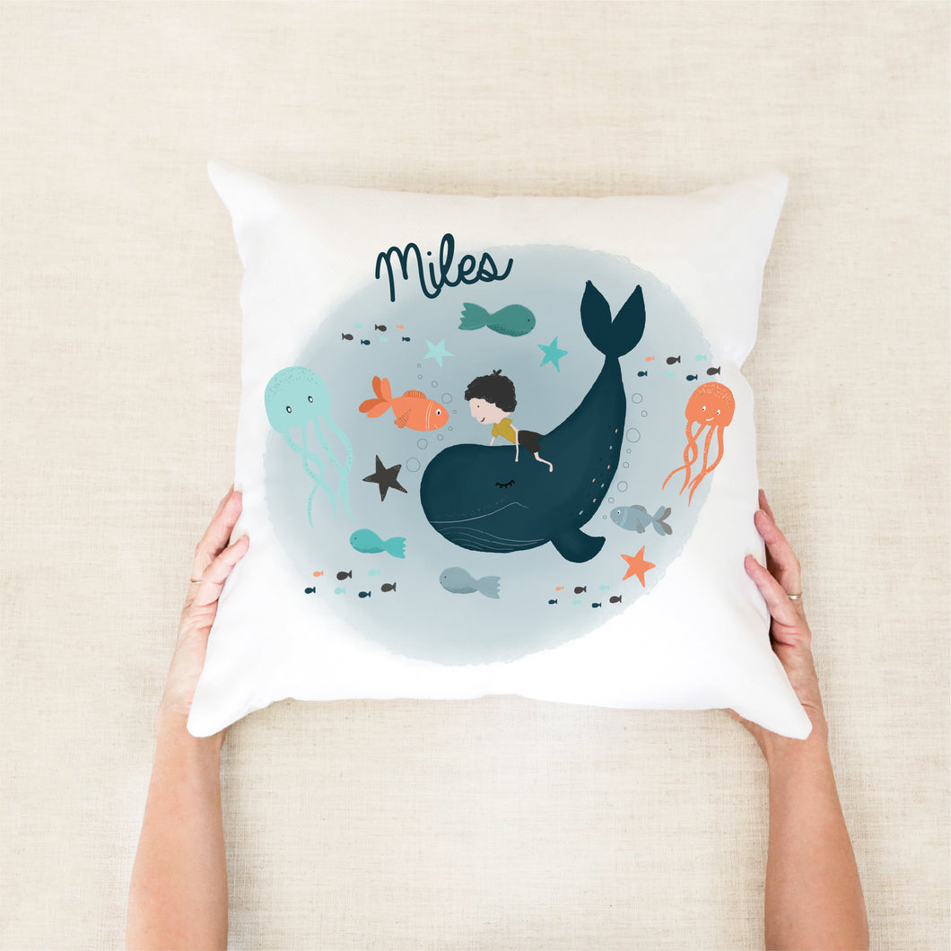 Whale Personalised Cushion