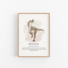 Load image into Gallery viewer, Ceratosaurus Definition Print - Happy Joy Decor
