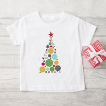 Load image into Gallery viewer, Bauble Christmas Tree Personalised Tee - Personalised Kids Christmas Tee - Happy Joy Decor
