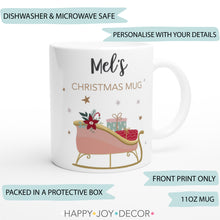 Load image into Gallery viewer, Christmas Sleigh Personalised Mug - Happy Joy Decor
