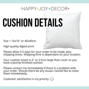 Personalised PIllow Cushions from Happy Joy Decor