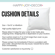 Load image into Gallery viewer, Personalised PIllow Cushions from Happy Joy Decor

