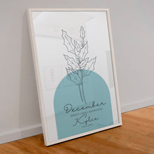 Load image into Gallery viewer, December Birth Flower Print
