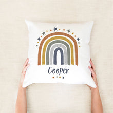 Load image into Gallery viewer, Boho Rainbow Personalised Cushion
