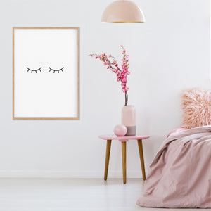 Eyelash Print - girls wall prints - Happy Joy Decor