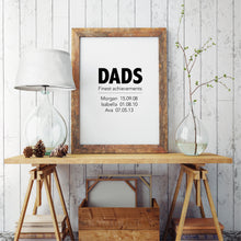 Load image into Gallery viewer, Finest Achievements Personalised Print For Dad - fathers day personalised gifts - Happy Joy Decor
