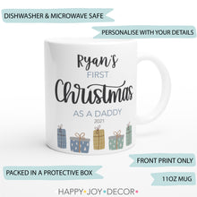 Load image into Gallery viewer, First Time Daddy Christmas Personalised Mug - Happy Joy Decor
