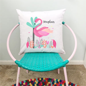 Flamingo Personalised Cushion