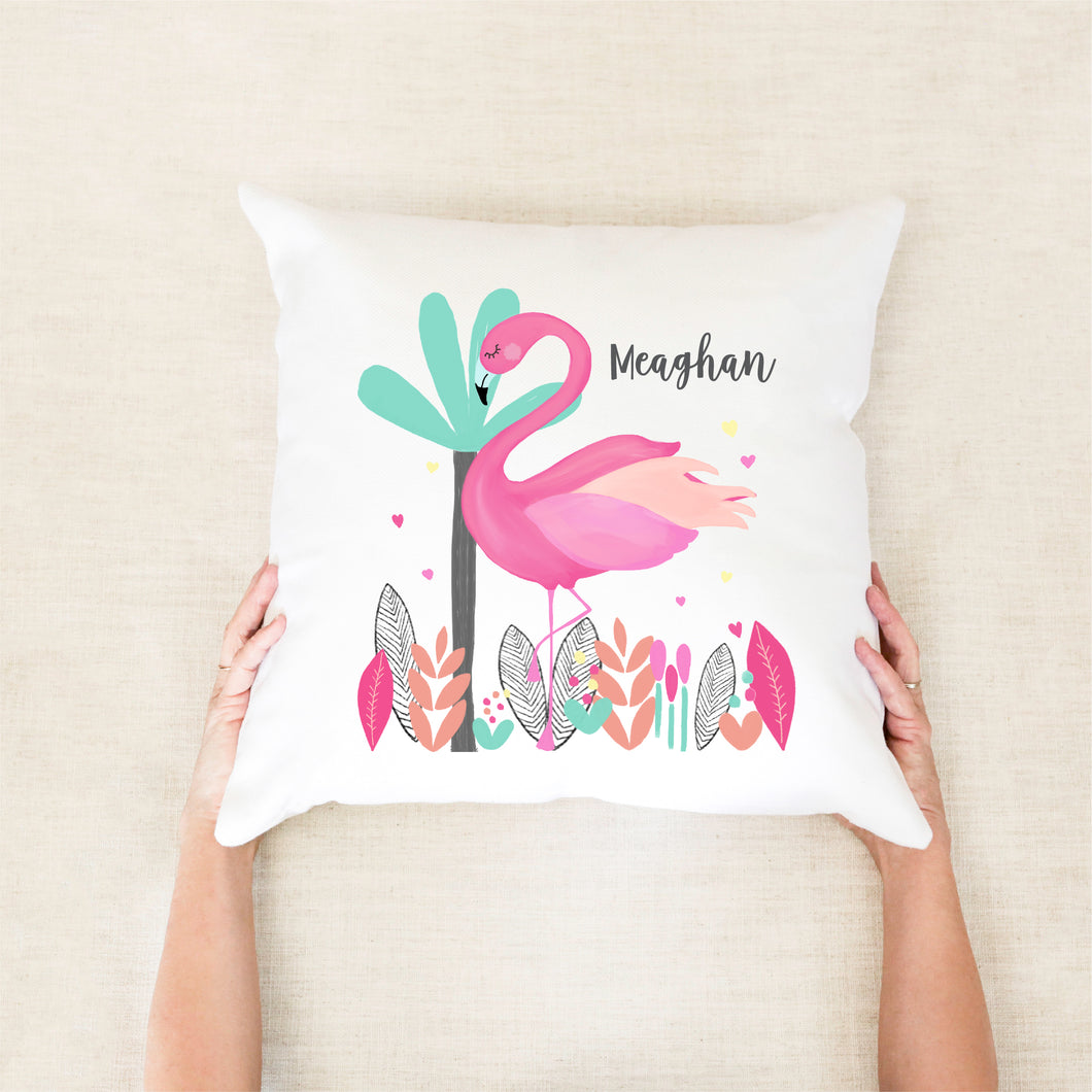 Flamingo Personalised Cushion