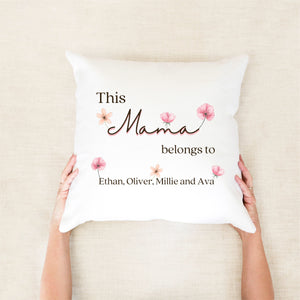 Belongs To Personalised Script Cushion - Mothers Day Gifts - Happy Joy Decor