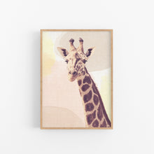Load image into Gallery viewer, Neutral Giraffe Photo Print - Happy Joy Decor

