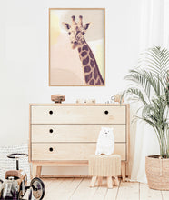 Load image into Gallery viewer, Neutral Giraffe Photo Print - Happy Joy Decor
