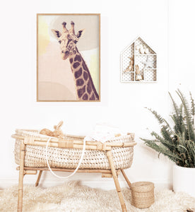 Neutral Giraffe Photo Print