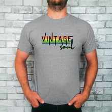 Load image into Gallery viewer, Vintage Soul Retro Mens T-shirt _ Happy Joy Decor
