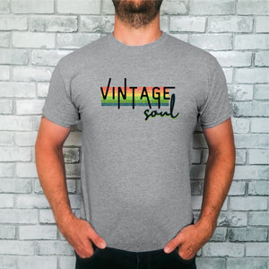 Vintage Soul Retro Mens T-shirt _ Happy Joy Decor