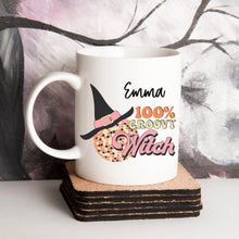 Load image into Gallery viewer, Groovy Witch Halloween Personalised Mug - Happy Joy Decor
