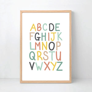 Giraffe Personalised Alphabet & Number Print Set - Name Prints - Happy Joy Decor