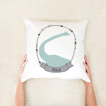 Load image into Gallery viewer, Brachiosaurus Personalised Cushion
