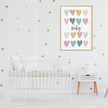 Load image into Gallery viewer, Heart Personalised Print - Girls bedroom Wall Decor - Happy Joy Decor
