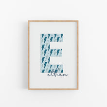 Load image into Gallery viewer, Lightning Bolt Personalised Letter Print
