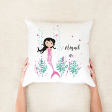 Load image into Gallery viewer, Mermaid Personalised Cushion
