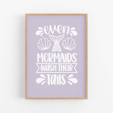 Load image into Gallery viewer, Mermaid Tail Bathroom Print - Happy Joy Decor
