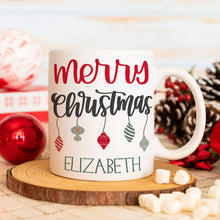 Load image into Gallery viewer, Merry Christmas Personalised Mug - Happy Joy Decor
