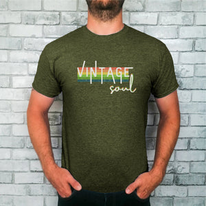 Vintage Soul Retro Mens T-shirt - Happy Joy Decor