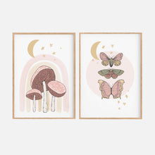 Load image into Gallery viewer, Boho Mushroom &amp; Butterfly Instant Download Set Of 2
