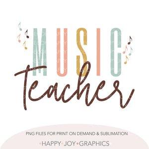  Music Teacher png file - Happy Joy Graphics
