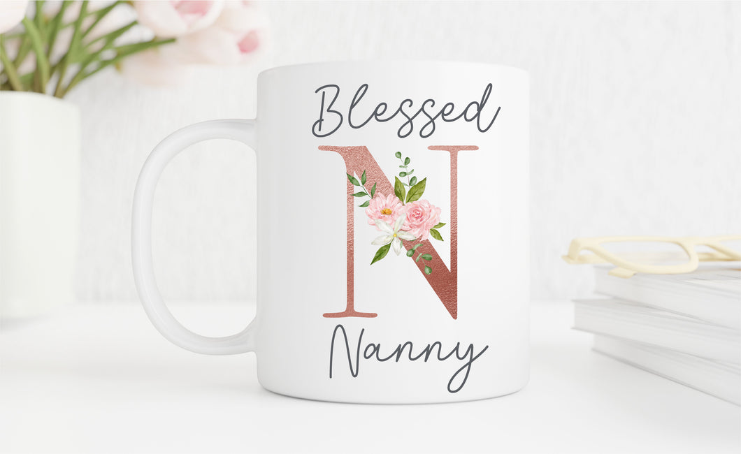 Blessed Nanny Rose Gold Mug - Happy Joy Decor