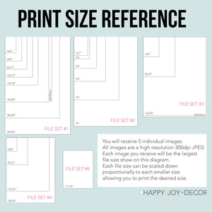 Rainbow Playroom Printable 3 Piece Set - Happy Joy Decor