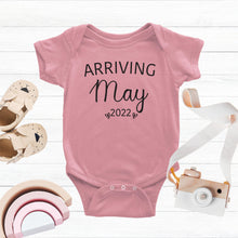 Load image into Gallery viewer, Arriving Soon Baby Announcement Onesie
