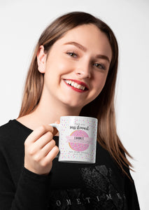 Pink Doughnut Teacher Personalised Mug - Happy Joy Decor