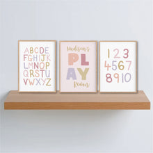 Load image into Gallery viewer, girls playroom posters - personalised girls prints - Happy Joy Decor
