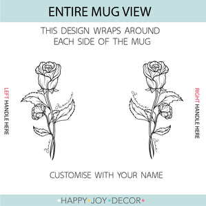June Birth Flower Mug